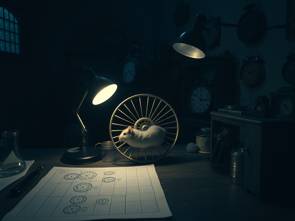 El reloj no estaba en la pared.